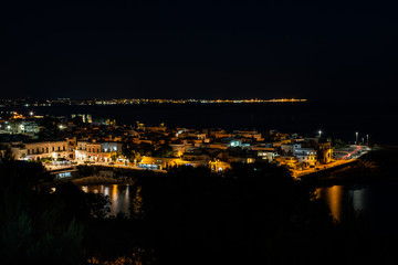 Fototapeta na wymiar Salento - Veduta notturna di Santa Maria al Bagno