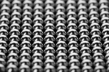 Small metal magnetic balls as background, closeup © New Africa