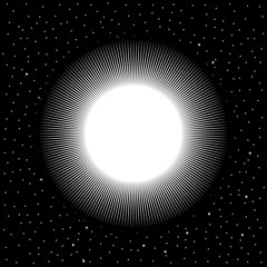 Star on cosmic background. © konstan