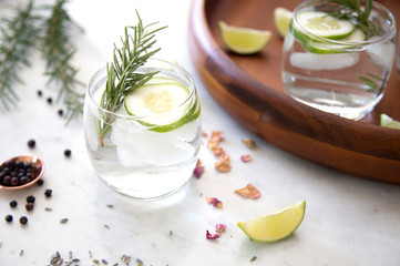 Gin Cocktail with garnish