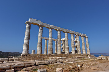 Temple de Poséidon au Cap Sounion, Grèce
