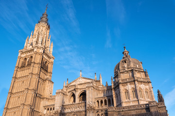 Fototapeta na wymiar Famous landmark Toledo cathedral, Castilla la Mancha, Spain.