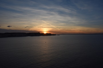 sunrise in corsican island