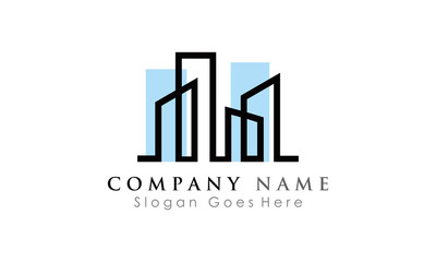 building illustration logo vector