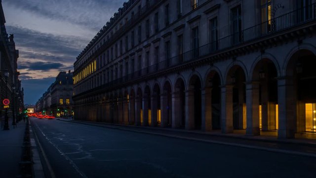 rue rivoli, Paris Timelapse