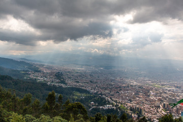 Vista panorámica Bogotá Colombia