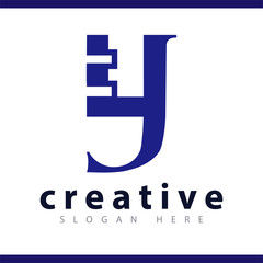 y initial letter logo vector template