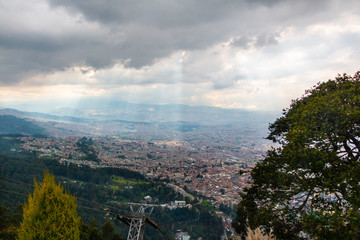 Vista panorámica Bogotá Colombia