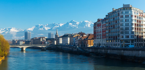 Grenoble with Saint-Andre Church