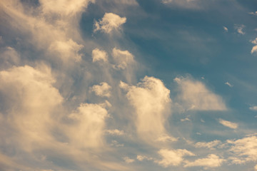 blue sky with white clouds