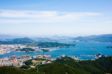 Obraz premium Hallyeosudo Marine National Park in Geoje-si, South Korea.
