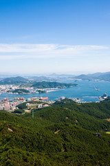 Fototapeta na wymiar Hallyeosudo Marine National Park in Geoje-si, South Korea.