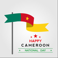 cameroon independence day vector background