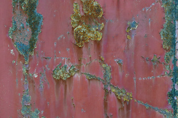 colorful rusty metal iron plate grunge wall background backdrop surface
