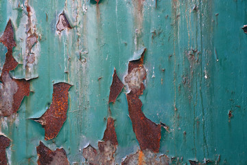 colorful rusty metal iron plate grunge wall background backdrop surface