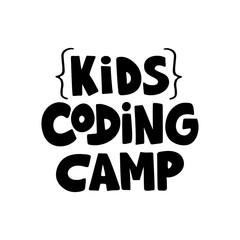 Children Coding lettering