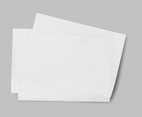 Blank unfolded sheet