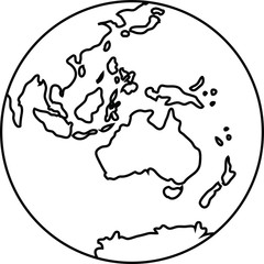 outline of a round bearth