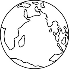 outline of a round bearth