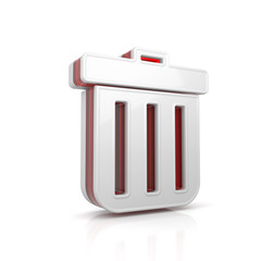 Trash can web icon