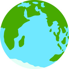 Illustration of a round earth