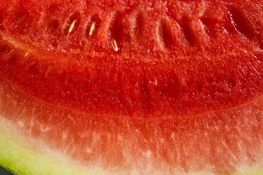 Querschnitt durch eine Wassermelone