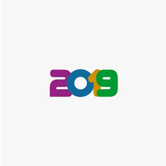 2019 Logo Vector Template Design Illustration