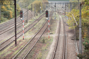 Semaphores and rail tracks