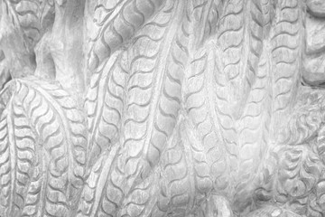 Carving brown wood patterns texture for grey background