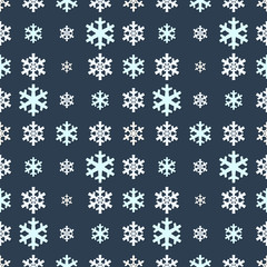 Christmas snowflakes seamless pattern