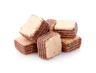 wafer biscuit chocolate an isolated