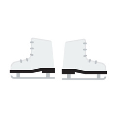 ice skate icon vector in flat style on white background