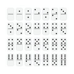 domino icon vector in flat style on white background