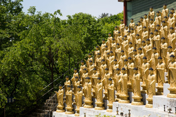 It is the various Buddha statues of Seonggoksa Temple in Gongju-si, Korea.