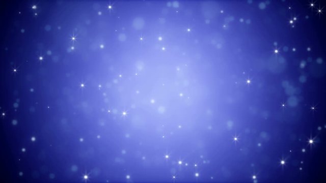 holidays blue particles loop background