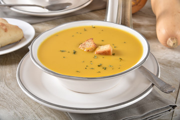 Delicious butternut squash soup