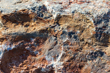 Mountain stone on nature as an abstract background