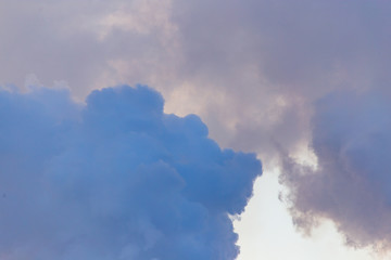 Smoke from pipes in a factory pollutes nature