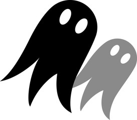 Vector logo The spirit of Halloween on the White Blackground