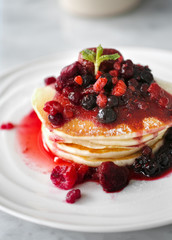 Mixed Berries Pancakes