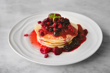 Mixed Berries Pancakes