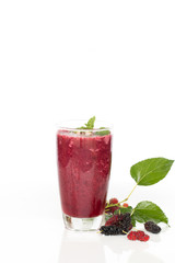 Home made Mulberry smothie healthy drink