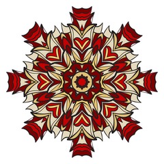 Modern Decorative Cicle Shapes. Floral mandala. vector illustration