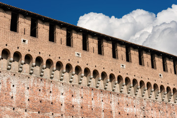 Obraz premium Sforza Castle - Milan Italy - Castello Sforzesco