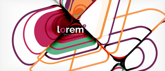 Abstract background multicolored geometric shapes modern design