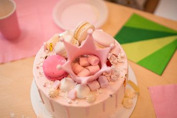 birthday cake with candles