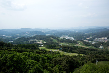 It is a golf course in Gangwon Province, Korea.