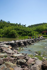 Nonggyo Bridge of Jincheon is an old stone bridge in Korea.