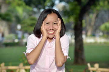 Surprised Attractive Filipina Person