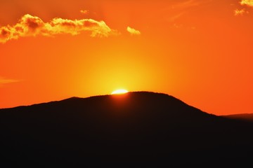 Obraz premium Spectacle of the sunset glow